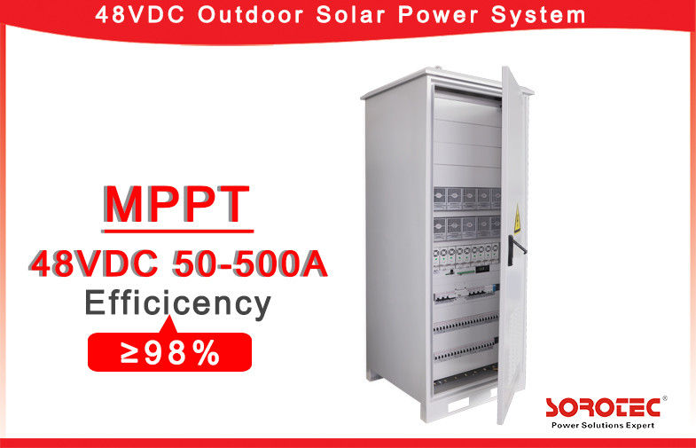 50A Hybrid Off Grid Solar Power System 48V DC Power Supply for Emergency Lighting,Remote Monitoring